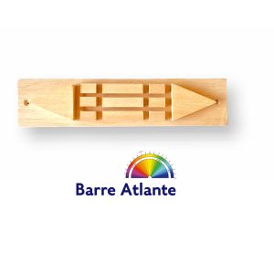 Barre Atlante en Bois Naturel 21 CM