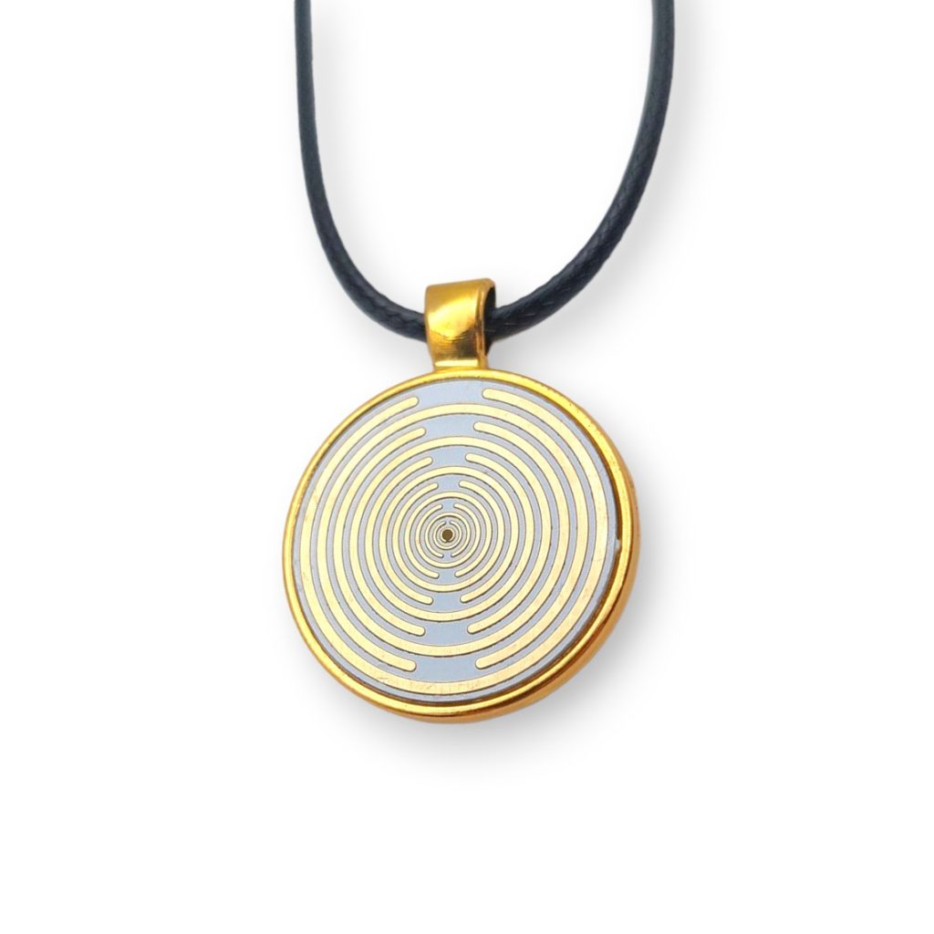 Pendentif énergie Lakhovsky Rond Argenté - Neuf Avec étiquettes, Bijou Générique, Collier à Visée Bien-être