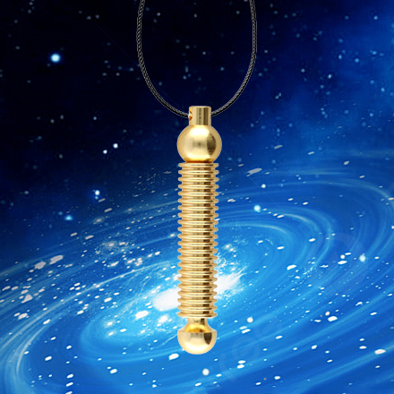 Collier Pendentif énergétique - Pierre Naturelle, équilibre émotionnel, Protection Positive, 3.6x1.6 Cm